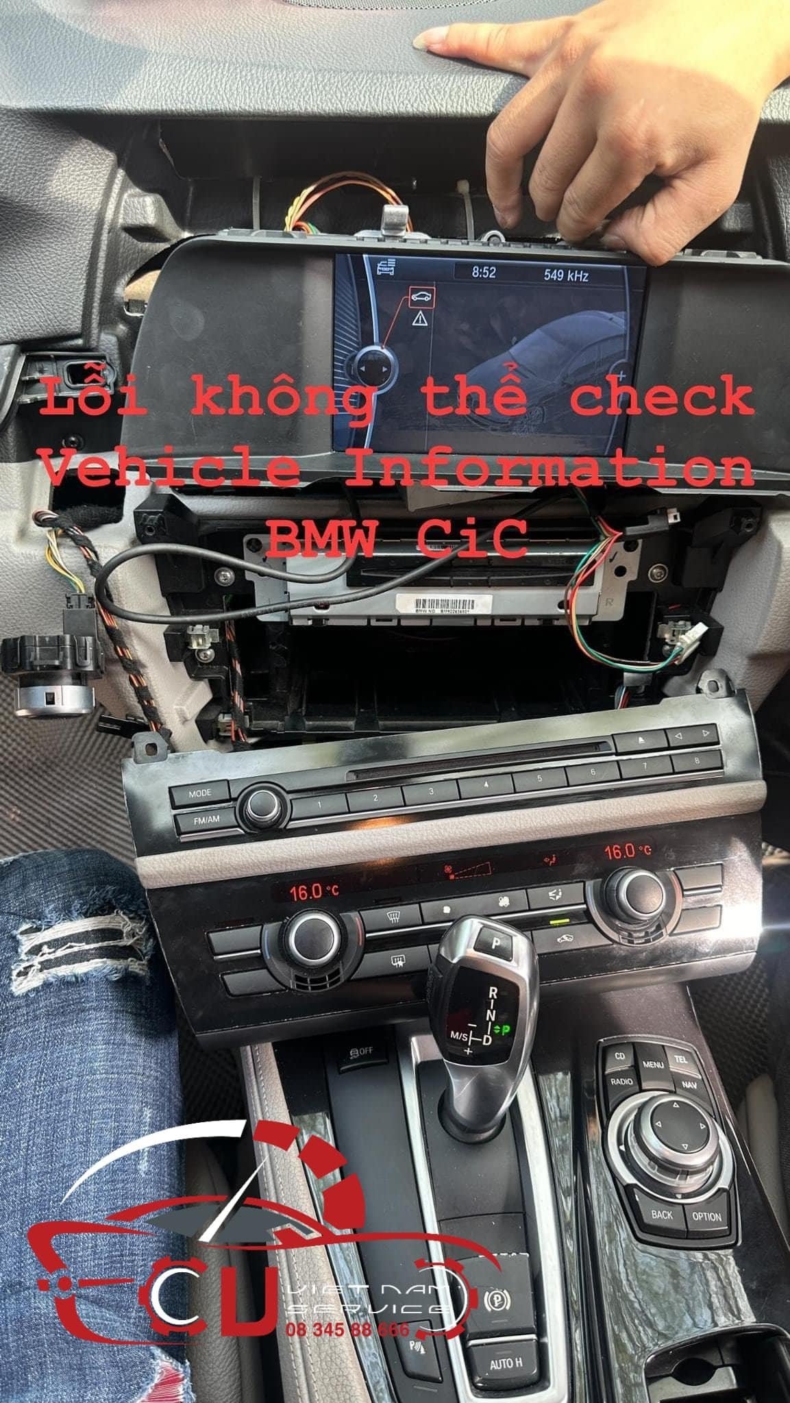 GARAGE VES - SỬA LỖI HIỂN THỊ THÔNG TIN CỦA MÀN HÌNH TRUNG TÂM BMW
