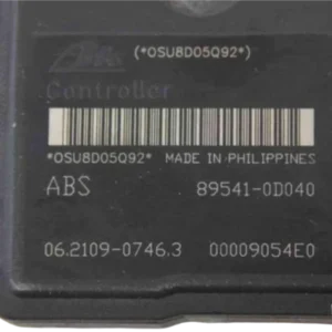 ABS TOYOTA VIOS MÃ PHỤNG TÙNG HỘP ABS 89540-0D040 ABS TOYOTA 89540-0D040, 895400D040 00009054E0