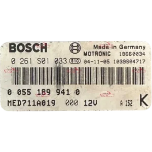 HỘP ĐIỀU KHIỂN ĐỘNG CƠ ECU ECM ALFA ROMEO GT 2.0 Mã phụ tùng ECU ECM: 0 261 S01 033 Bosch ECU ECM ALFA ROMEO GT 2.0 0261S01033 , 0 261 S01 033 00551899410 , 0 055 189 941 0 MED7.1.1