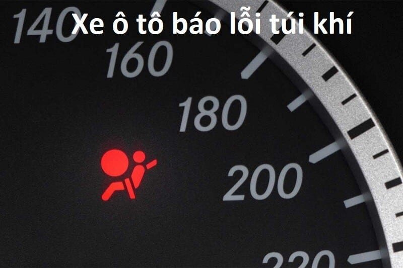 Đèn báo túi khí sáng liên tục trên bảng điều khiển Đèn báo túi khí sáng liên tục trên bảng điều khiển